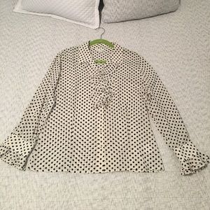 St. John Polkadot Blouse